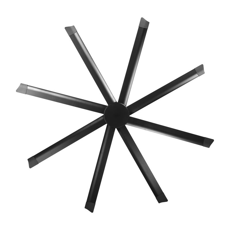 100" Oversized Industrial 8 Reversible Black Aluminum Blades Ceiling Fan with Remote for Garage, Warehouse, Porch, or Living Room image number 9