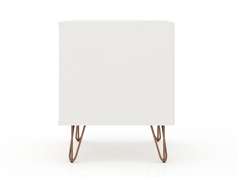 Rockefeller White 1-Drawer Nightstand