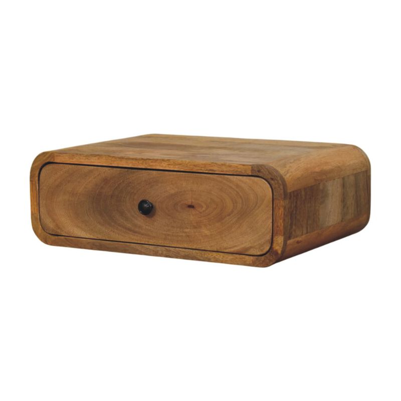 Artisan Furniture Solid Wood Avora Wall-Mounted Oak-ish 1 Drawer Nightstand