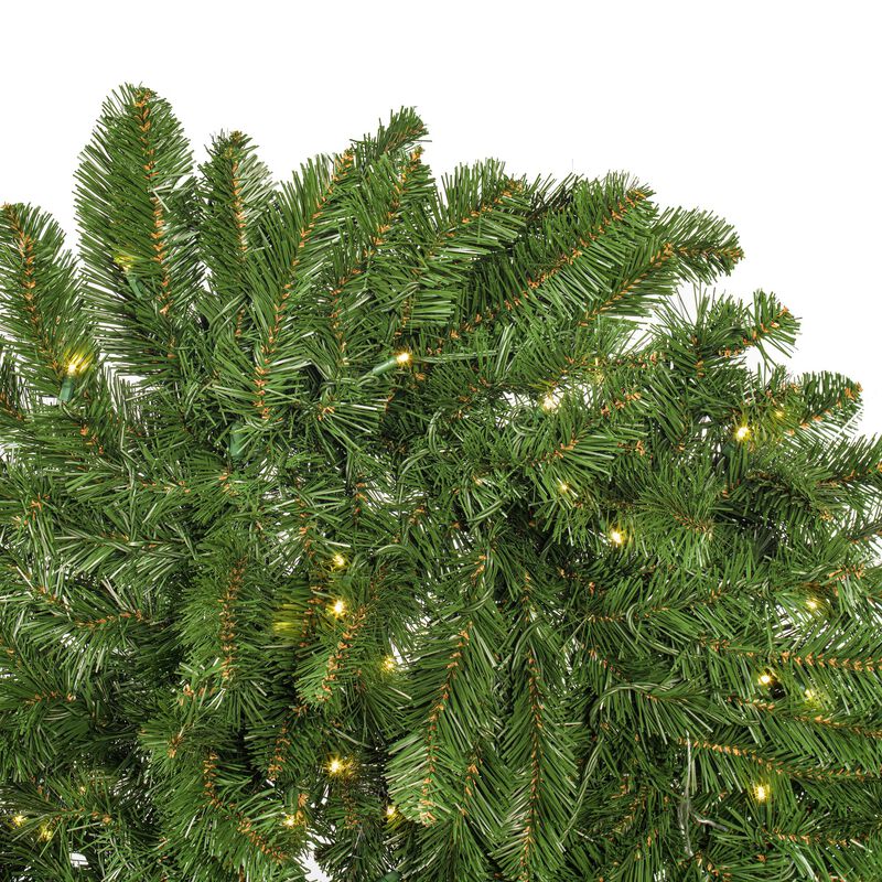 Vickerman 9' Oregon Fir Artificial Christmas Garland, Warm White Single Mold LED Wide Angle Lights - Faux Fir Christmas Garland - Indoor or Outdoor Garland image number 1