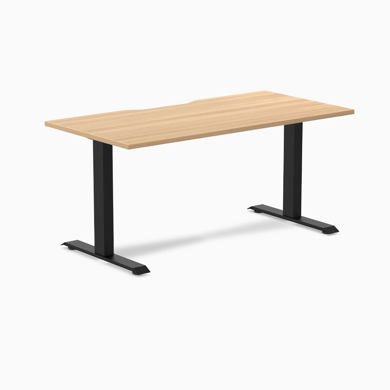 Desky Zero Scalloped Laminate Office Desk image number 0