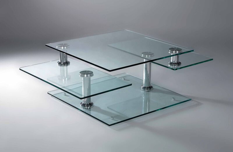 MOTION GLASS COFFEE TABLE