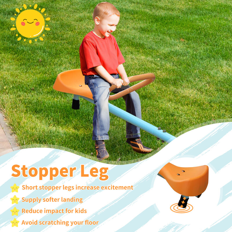 Nornap 4-Seat Rotatable Equipped Kids Seesaw Teeter Totter image number 2