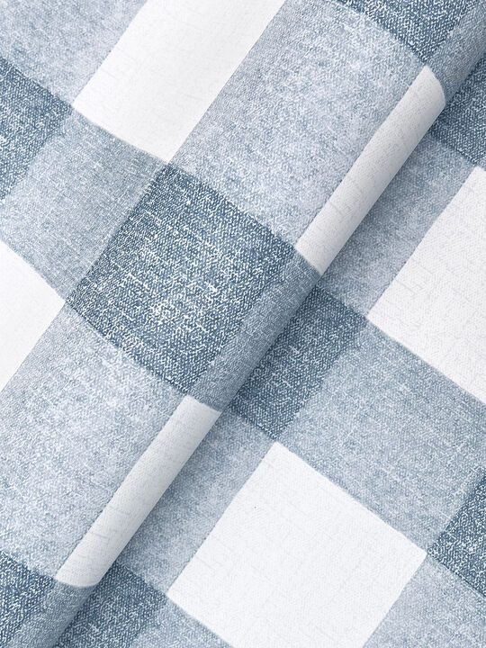 Thorpe Blue Plaid Wallpaper