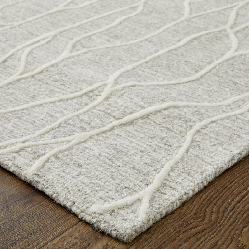 Enzo 8734F Taupe/Ivory 2'6" x 8' Rug image number 2