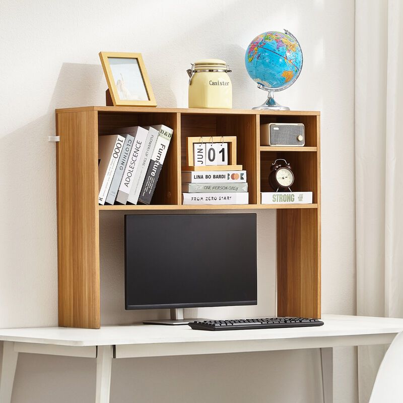 Compact Desktop Bookshelf with Display Shelf and Stable Non-Slip Feet image number 1