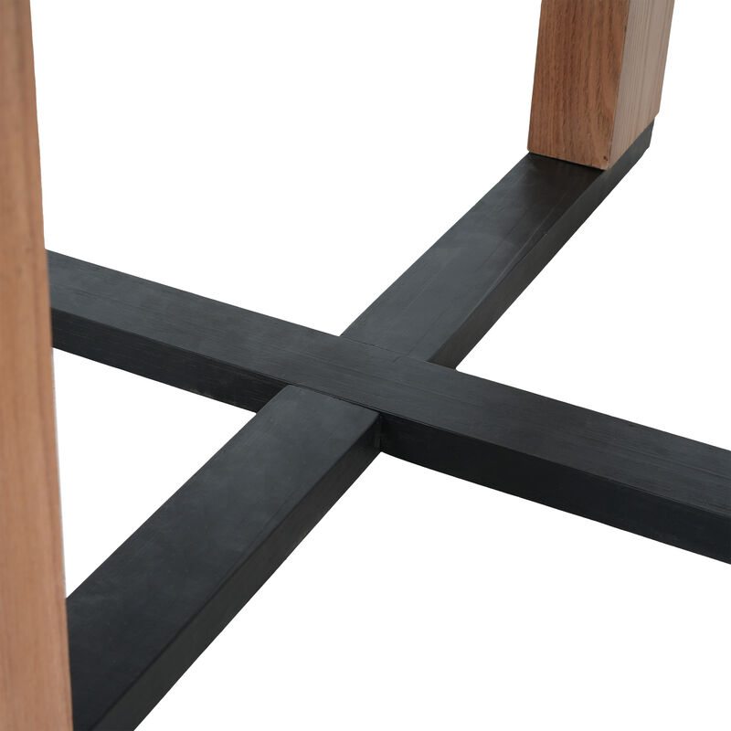 Merax Round Farmhouse Dining Table