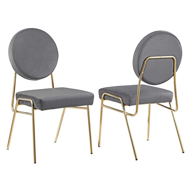 Craft Performance Velvet Dining Side Chairs Set of 2 image number 7