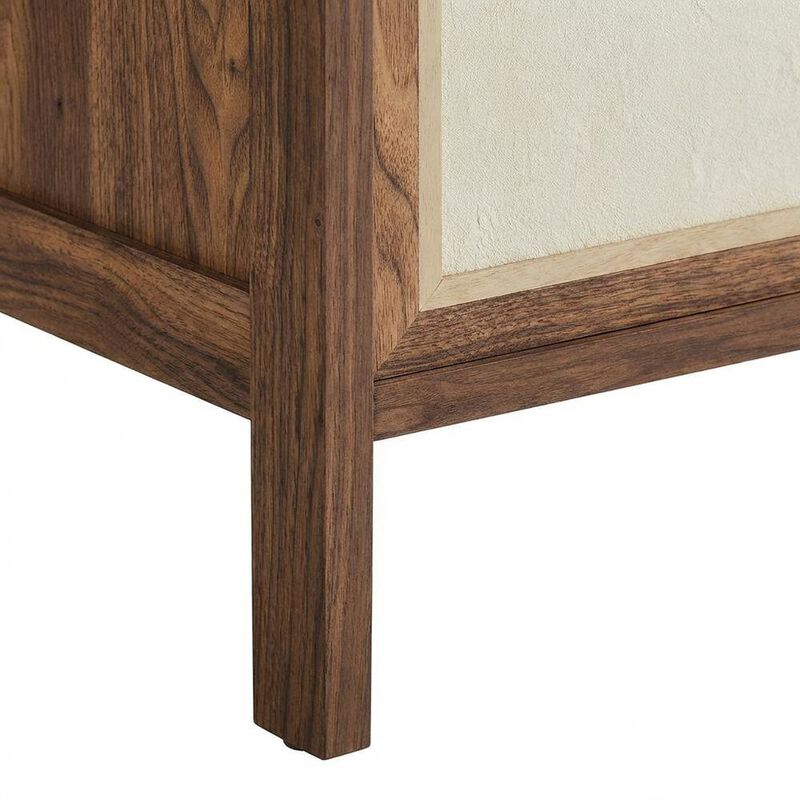 Wood Grain Office Desk with Spacious Surface and Modern Design image number 6