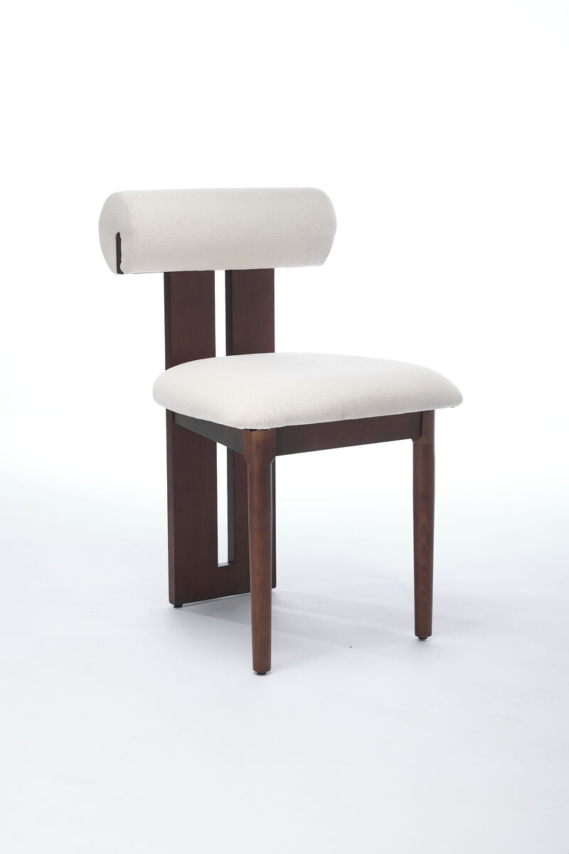 Polyester Upholstered Back Side Chair Dining Chair (Set of 2) image number 3
