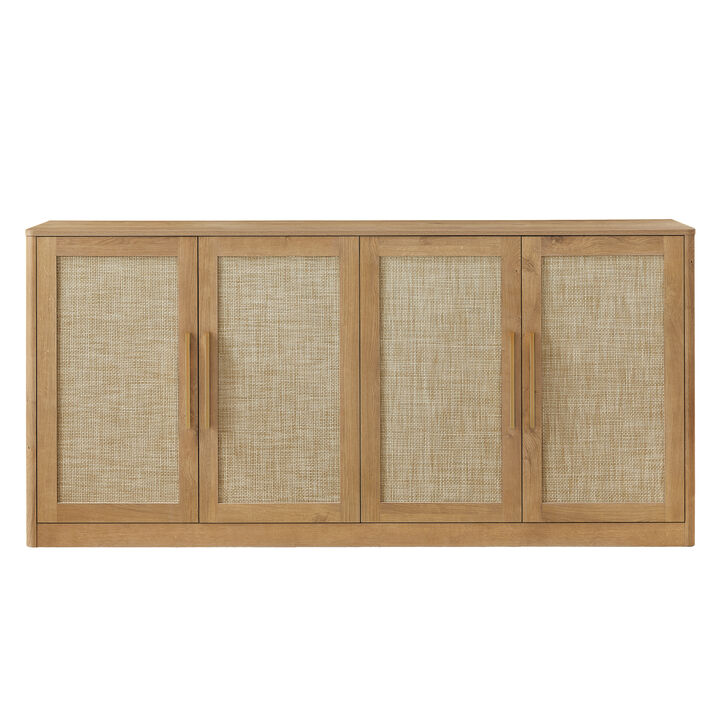 Nalhob 67" Rattan Sideboard