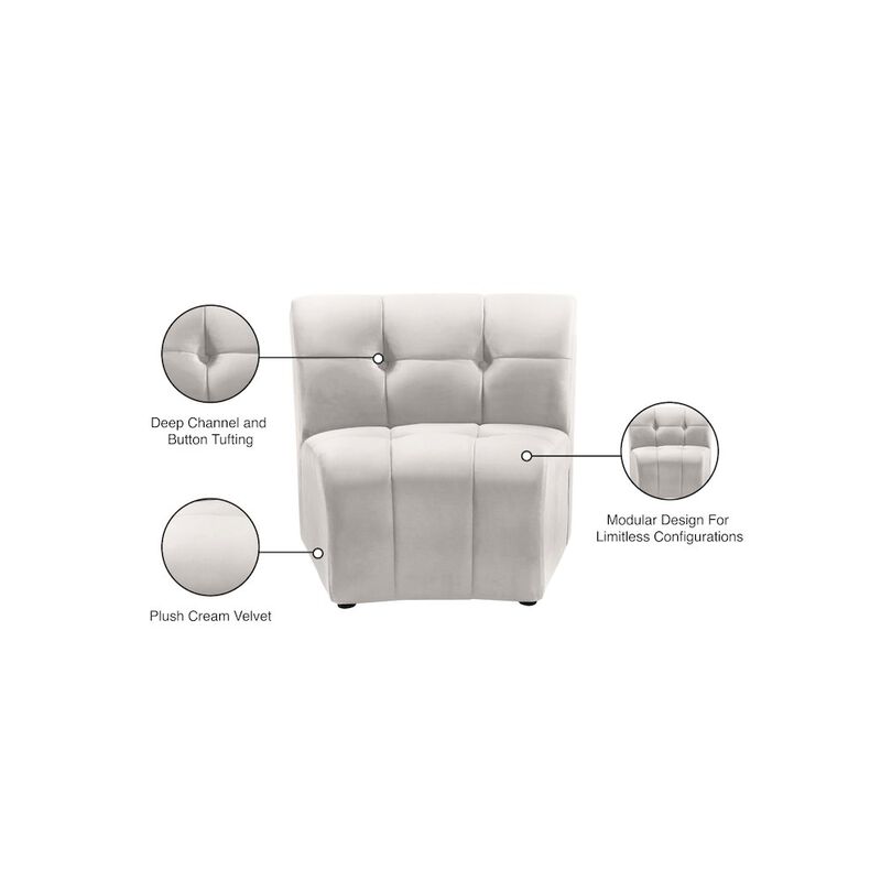 Meridian Furniture Limitless Velvet Modular Chair