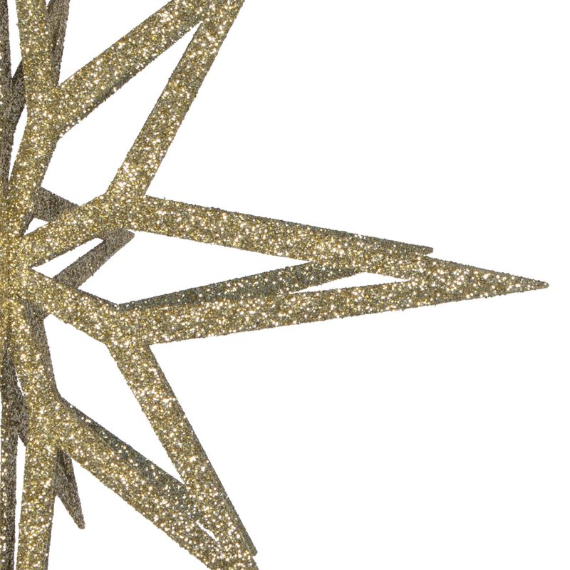 Vickerman 24" Champagne Iridescent Star Christmas Ornament. image number 3