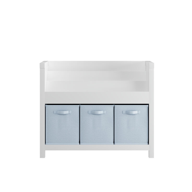 TATEUS Kids Bookcases 3 Tier Front-Facing Storage image number 0