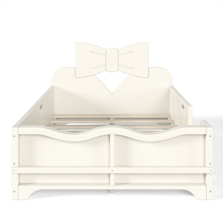 Cugwob Bowknot‑Cutout Kids Low Platform Bed