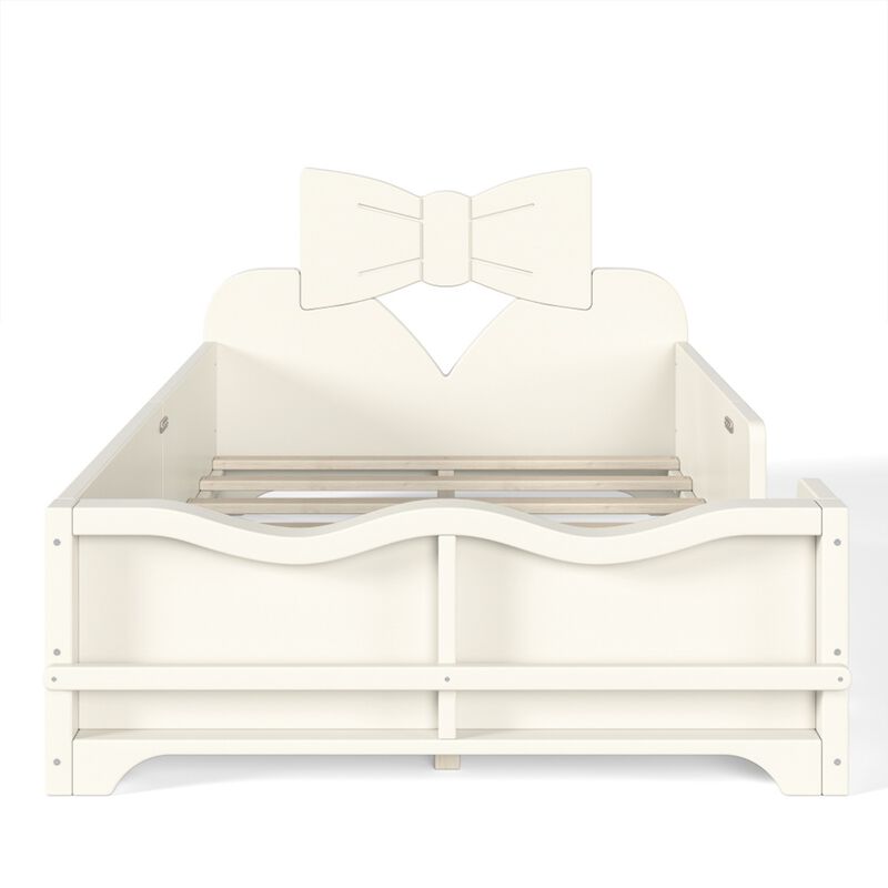 Cugwob Bowknot‑Cutout Kids Low Platform Bed image number 0