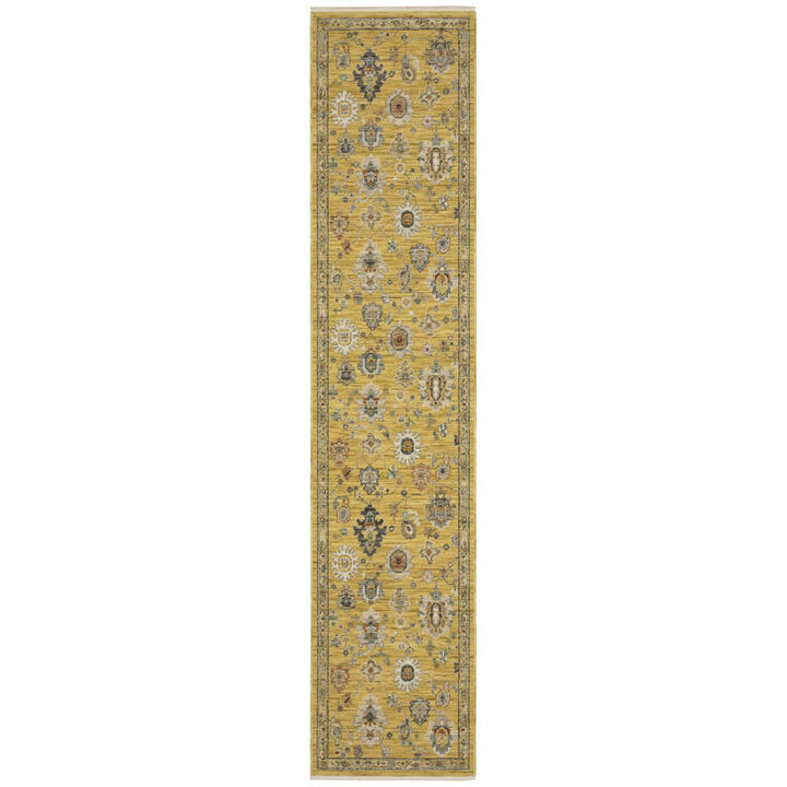 HomeRoots Oriental Area Rug With Fringe