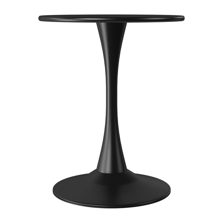 WestinTrends 23.5" Round Outdoor Indoor Metal Cocktail Dining Table