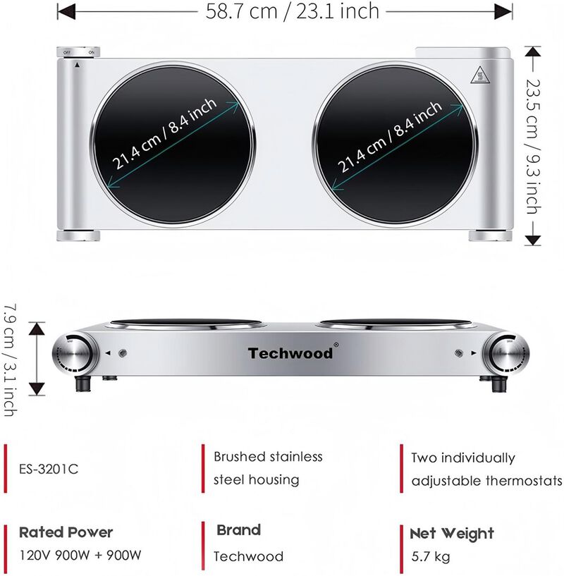 Electric Hot Plate Cooktop for Cooking image number 4