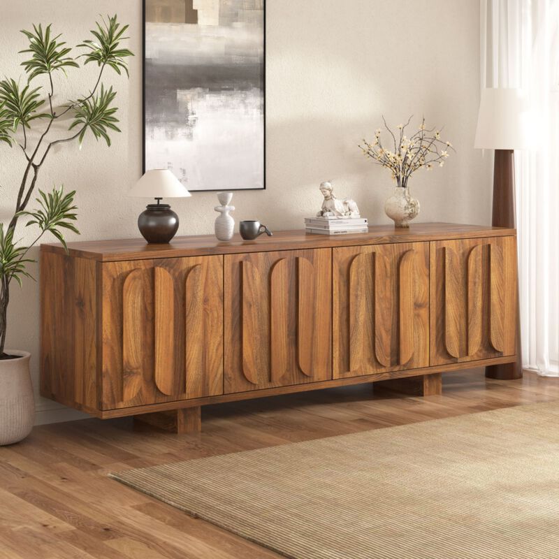 Zabfag Farmhouse TV Stand image number 3