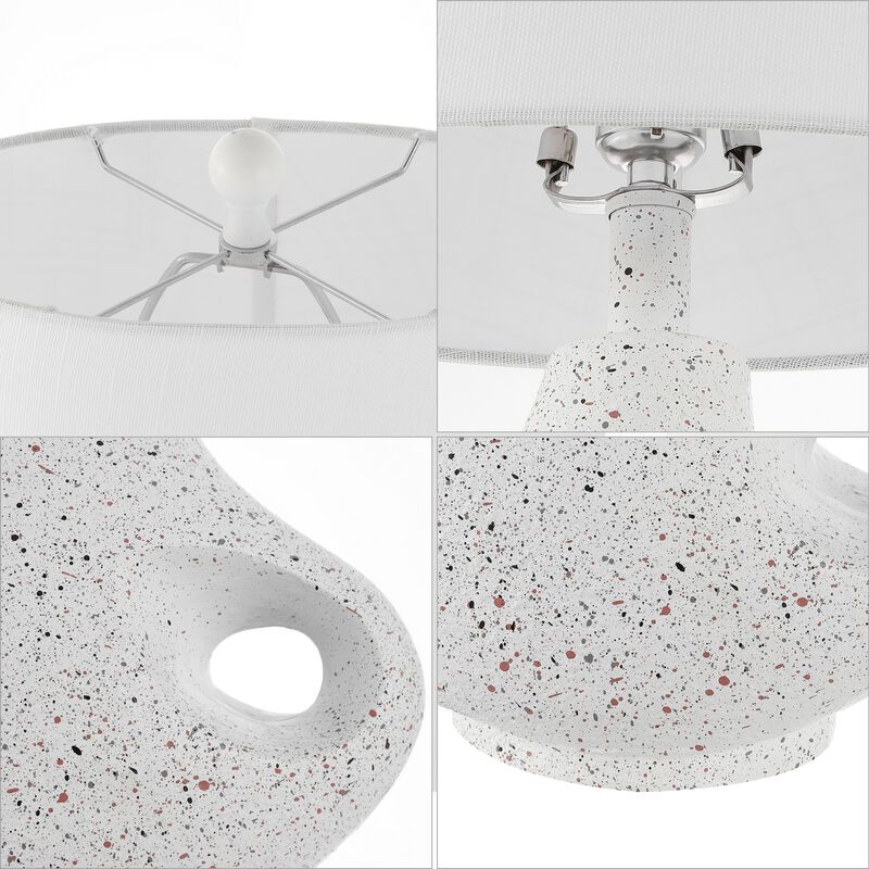 Charlotte Minimalist Designer Iron/Resin Oval Shade LED Table Lamp