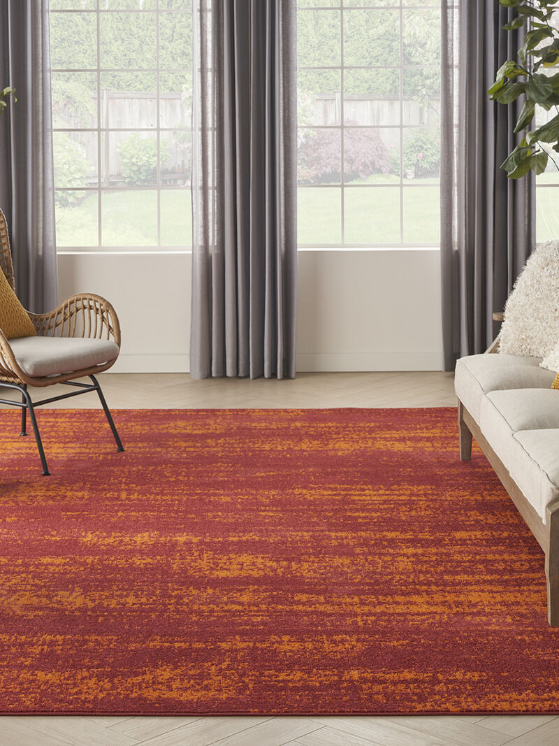 Nourison Essentials NRE03 Red 8' x 10' Rug