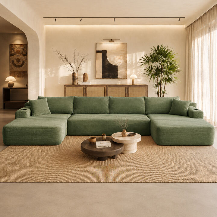 Mernri 126" Cloud Sectional Sofa