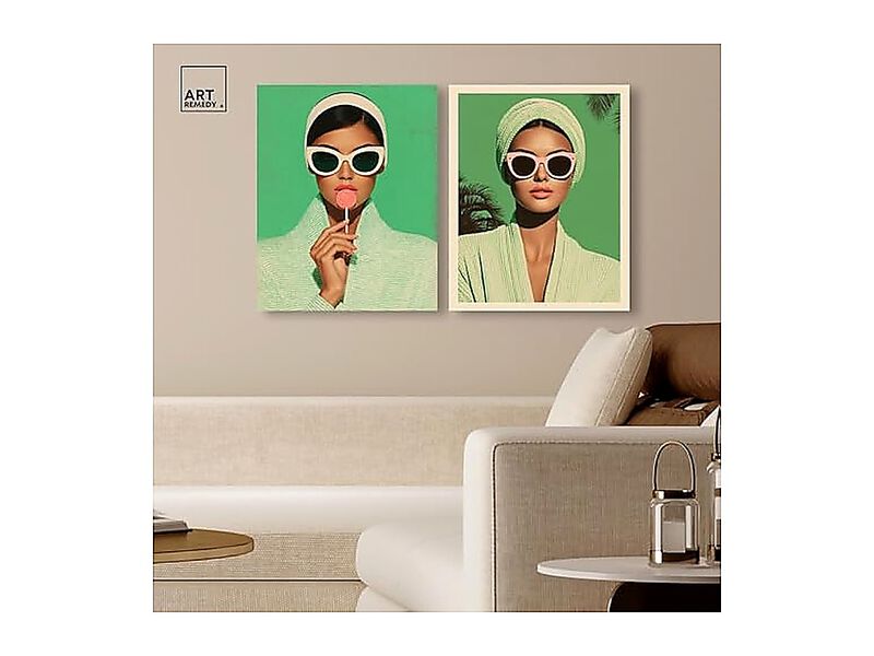 Glamorous Parisian Fashion Canvas Glam Wall Decor Set 2 Gallery Wrapped 20 X 24 image number 2