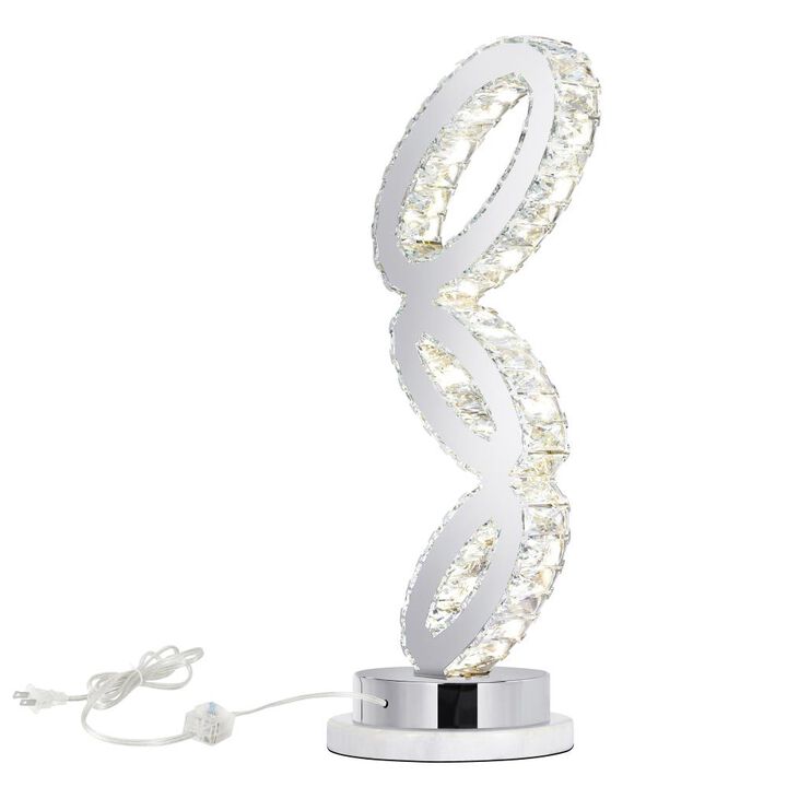 Balanced LED Table Lamp With Chrome Finish