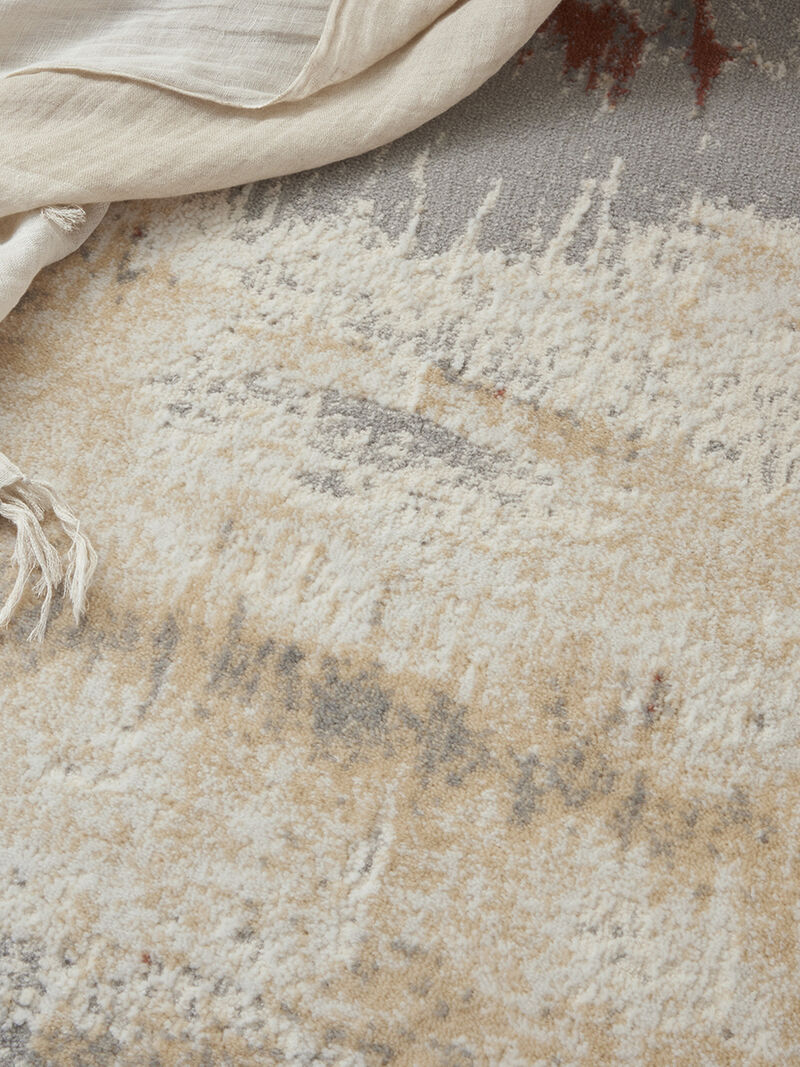 CK005 Enchanting ECH02 Gray/Rust 3'2" x 5' Rug