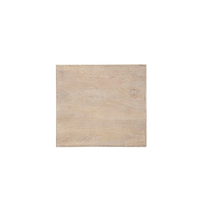 Taran Designs Eldris Carved Solid Wood End Table