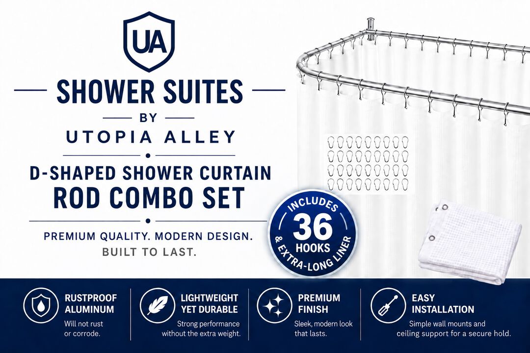 Shower Suites By D-Shaped Shower Curtain Rod