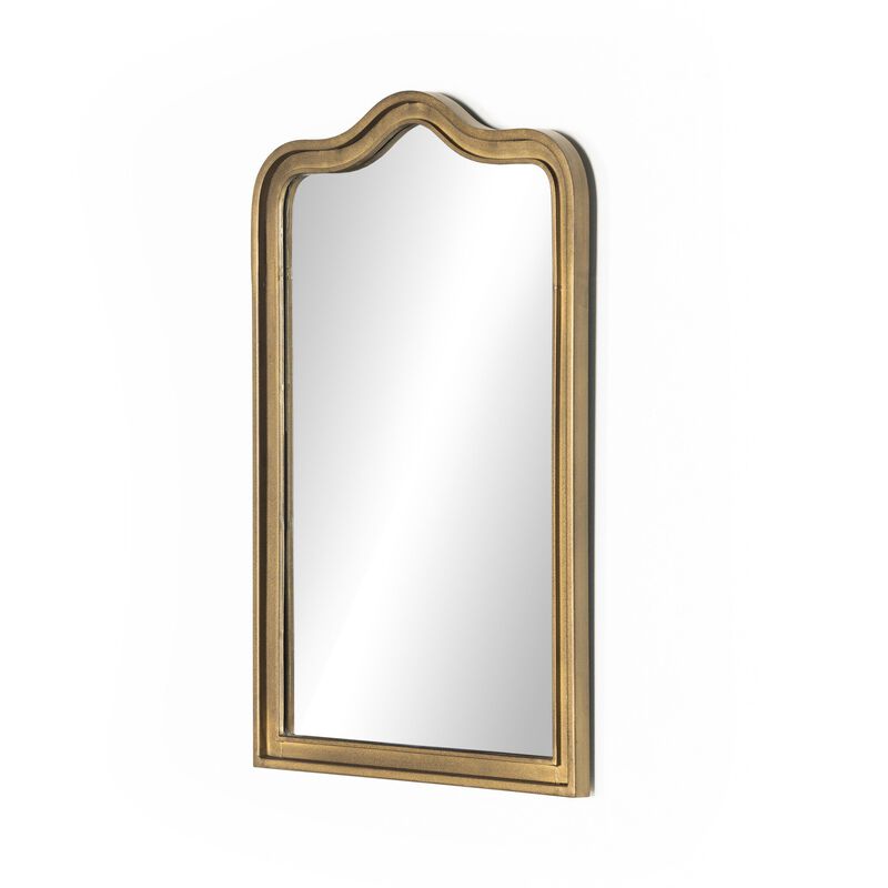 Effie Mirror in Raw Antique Brass Iron