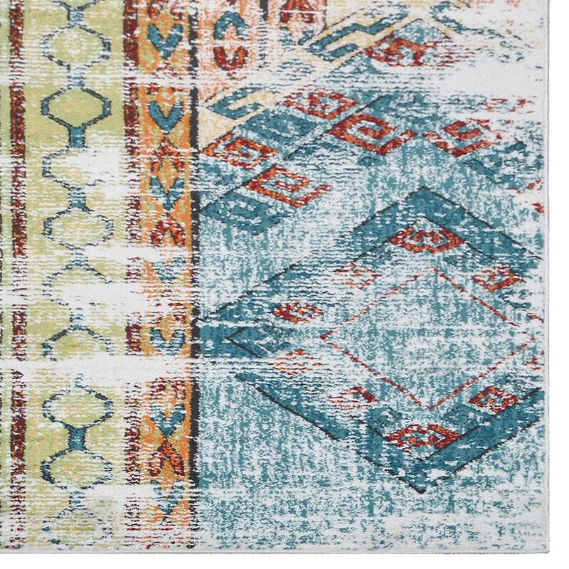 RUGSOTIC CARPETS MACHINE MADE HEATSET POLYPROPYLENE AREA RUGS  - Runner Shape, Contemporary Modern Design, Midium Pile Machine Made Area Rugs (M00057) image number 4