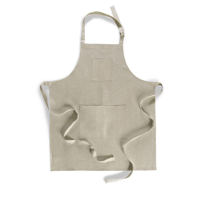 Solino Home 100% Pure Linen Apron - Kitchen Linen
