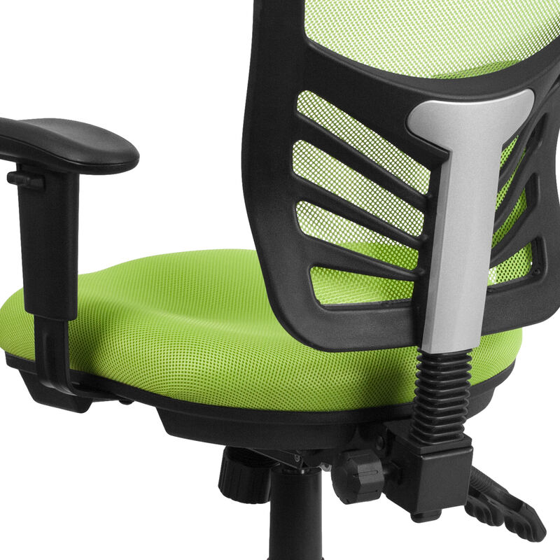 Nicholas Mid-Back Dark Gray Mesh Multifunction Executive Swivel Ergonomic Office Chair with Adjustable Arms image number 5