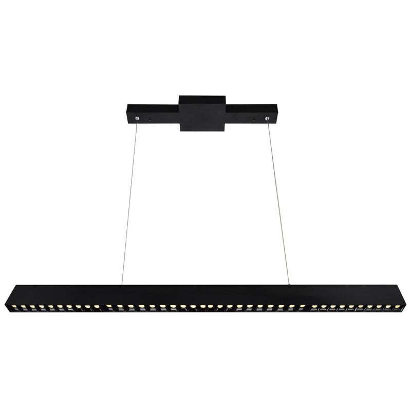 Pienza 52 in LED Integrated Black Chandelier