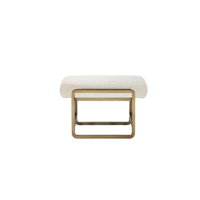 Eden Stool Brass Ivory