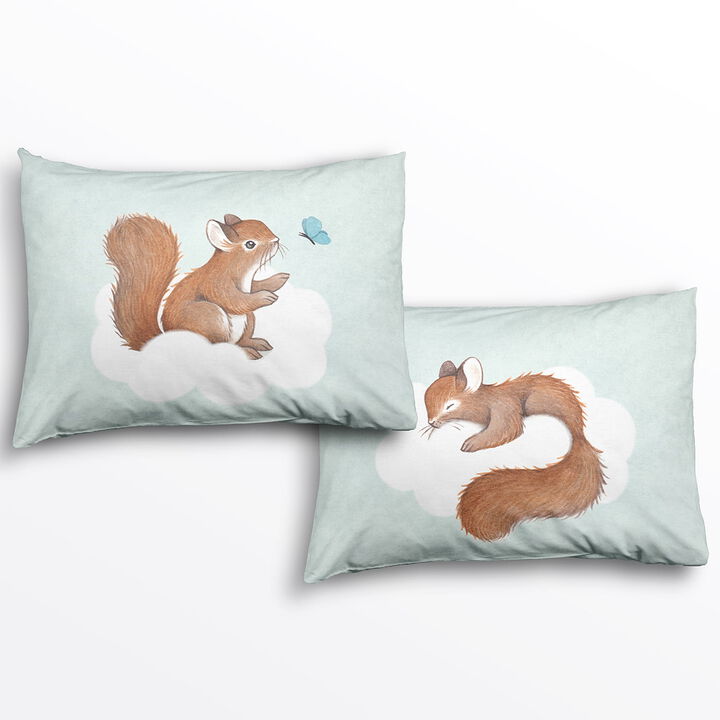 2 pack Enchanted Forest Standard Pillowcase Set - 100% Cotton