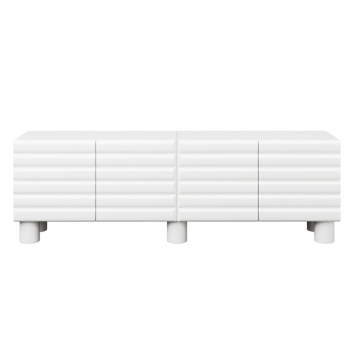 Clihome Modern Media TV Cabinet for Living Room
