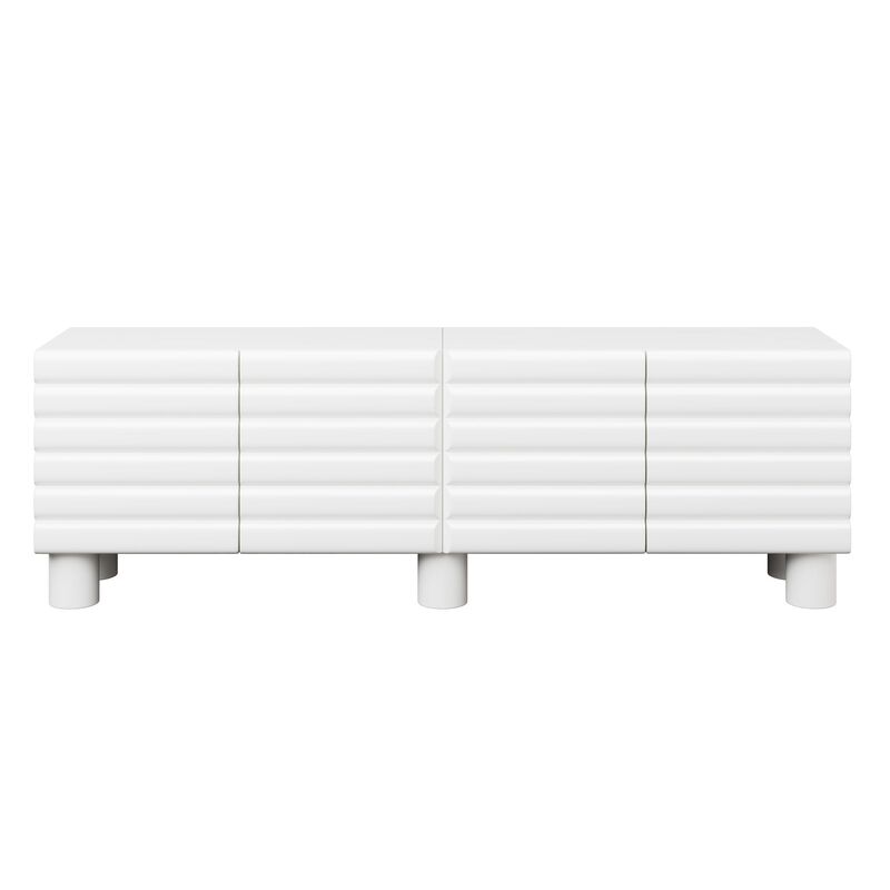 Clihome Modern Media TV Cabinet for Living Room image number 0