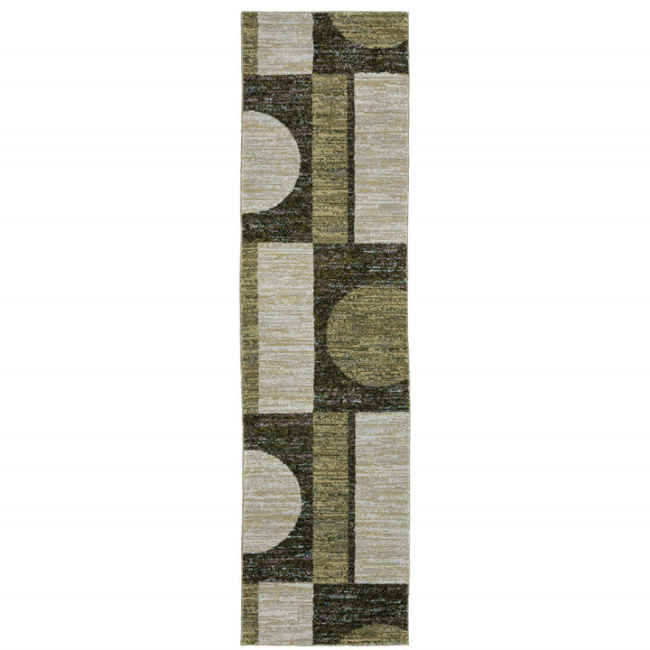 HomeRoots Geometric Runner Rug