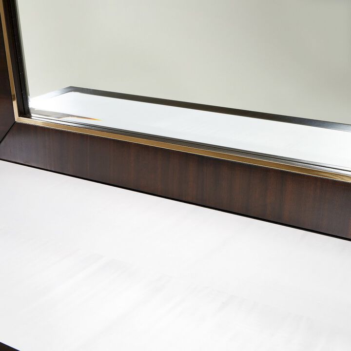 Michael Amini Belmont Place Dresser & Mirror - Espresso