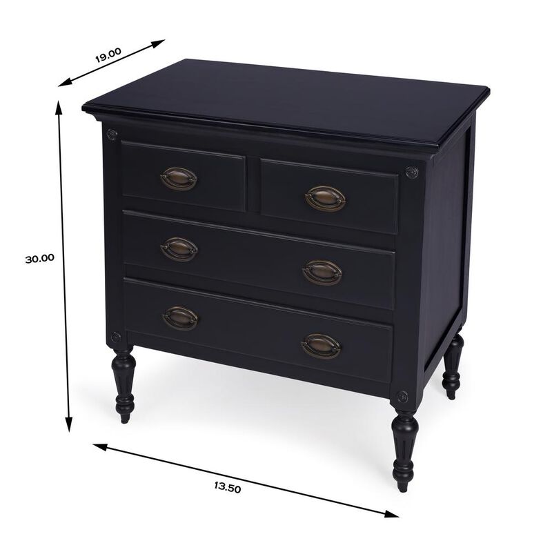 Butler Specialty Company Easterbrook 4 Drawer Chest, Black