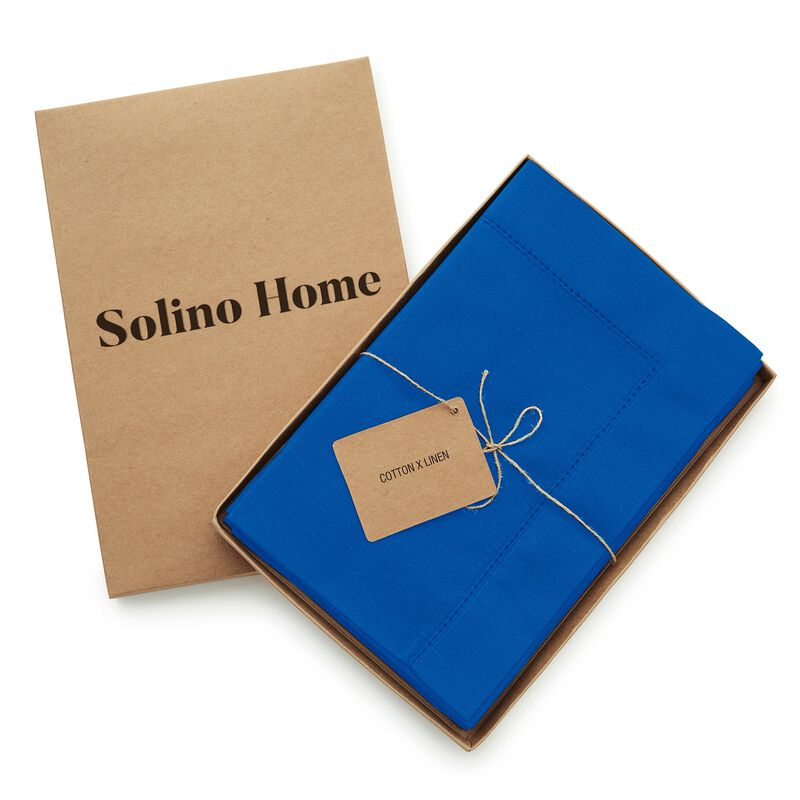 Cotton Linen Dinner Napkins - Cotton Linen Hemstitch image number 2