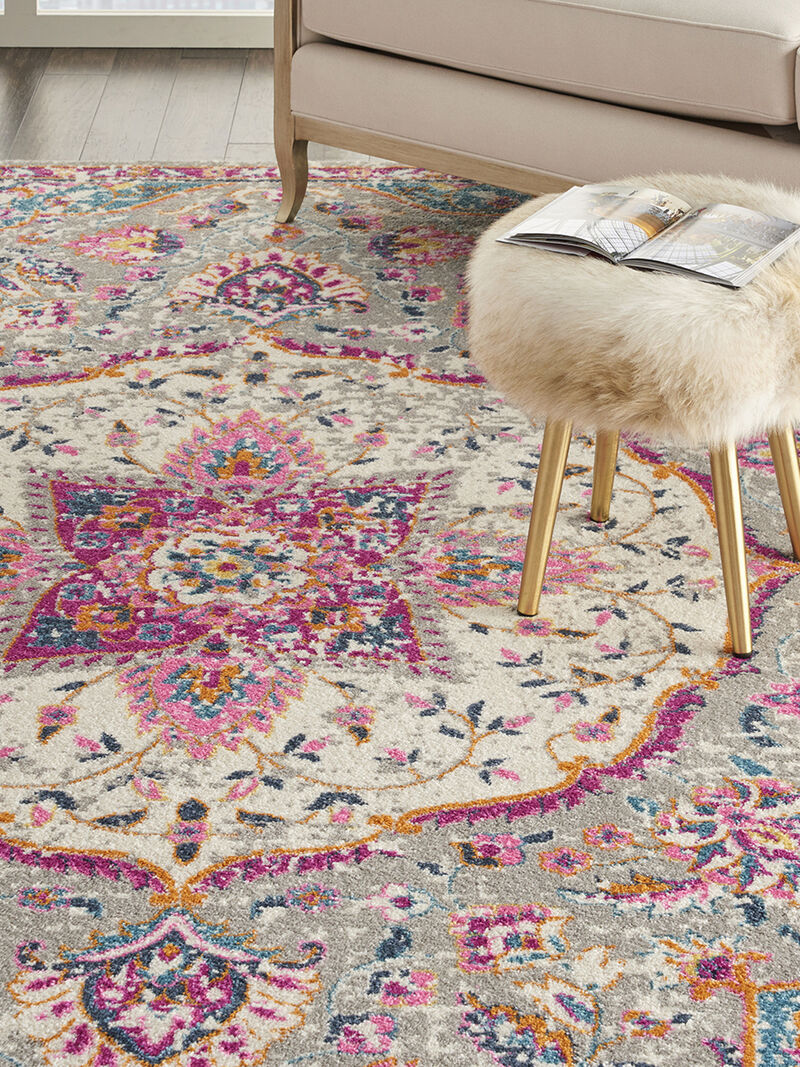 Passion PSN22 Gray/Multicolor 6'7" x 9'6" Rug image number 8