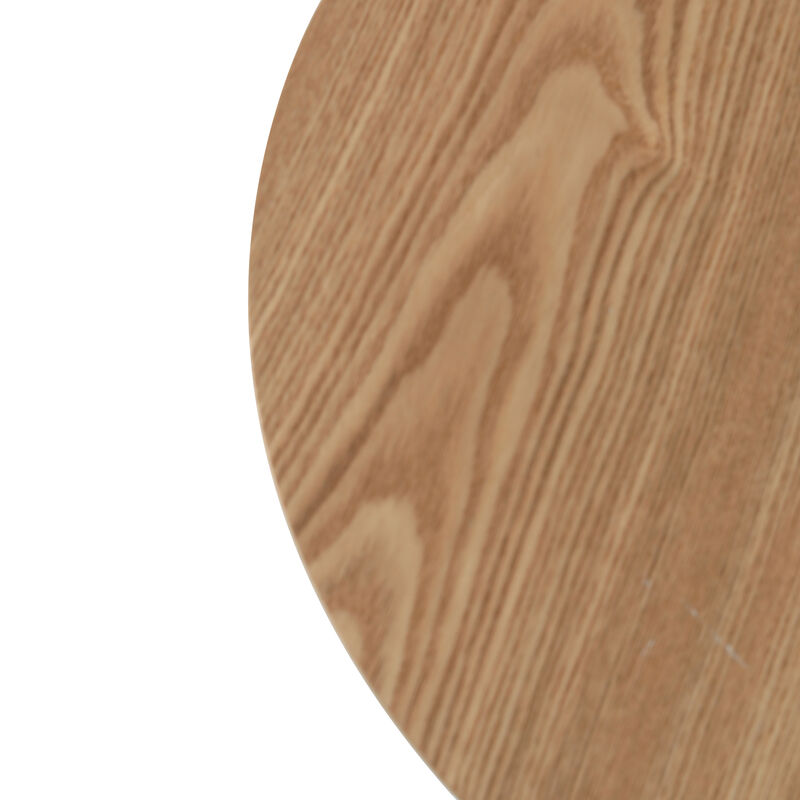 LeisureMod Rossmore Modern Round Side Table with White Steel Frame &ndash; Sleek Accent Table for Living Room, Bedroom, and Contemporary Spaces