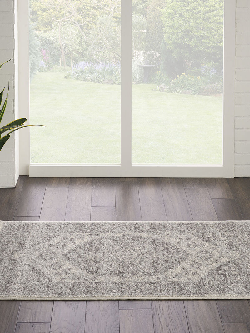 Tranquil TRA05 Ivory/Gray 2'3" x 7'3" Rug
