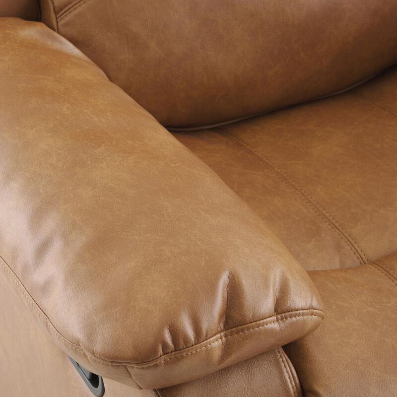 Comfort Pointe Clifton Saddle Leather Gel Glider Rocker Recliner