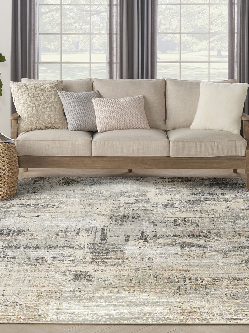 Sustainable Trends SUT04 Beige/Gray 9' x 12' Rug